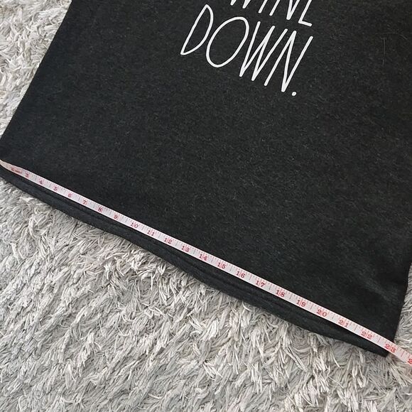 Wine Down Graphic Sweatshirt oversized Rae Dunn crewneck top long sleeve shirt - Picture 12 of 16